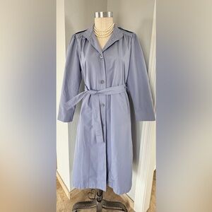 Vintage Periwinkle London Towne Trench Size 12